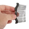 Unique Bargains Women's Bright Rhinestones Hair Comb Insertion Tools Black 1 Pc - 3 of 3