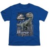 Boys' Short Sleeve Jurassic World Blue Velociraptor T-Shirt - 2 of 4