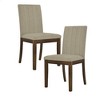 510 Design Set of 2 Everly Upholstered Channel Back Dining Chairs - 2 of 4
