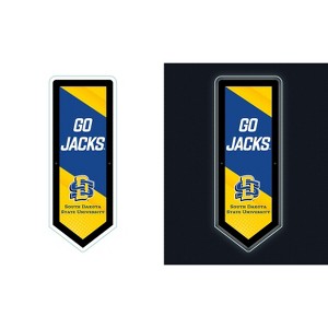 Evergreen Ultra-Thin Glazelight LED Wall Decor, Pennant, South Dakota State University- 9 x 23 Inches Made In USA - 1 of 4