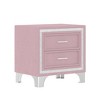 Cesicia Mid Century Vintage Nightstand with 2 Drawers - 2 of 4