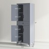 67" 4-Door Kitchen Pantry with Drawer and Adjustable Shelves - 3 of 4