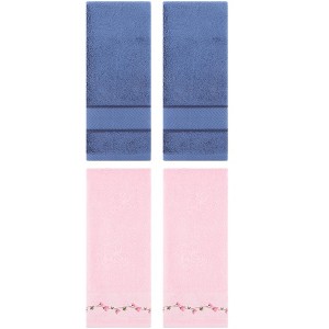 REGALWOVEN 4 Pcs Soft Absorbent Bathroom Decorative Hand Towel Set for Kitchen - 1 of 4
