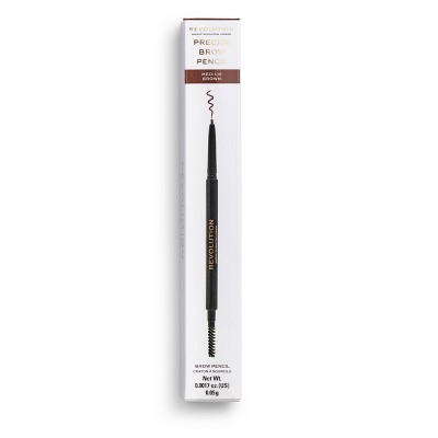 Makeup Revolution Precise Brow Pencil - Medium Brown - 0.17oz