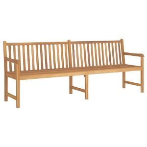 Garden Bench Teak Solid Teak Wood 59.1 in Sturdy Garden BenchvidaXL - 1 of 4
