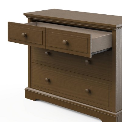 Cocoa Bean Pine Wood 3-Drawer Nursery Dresser