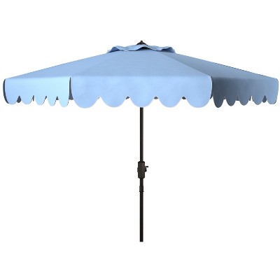 Venice Single Scallop 9Ft Crank Push Button Tilt Umbrella - PAT8010 - Safavieh