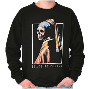 Girl With The Pearl Earring Skeleton Sweatshirt for Men or Women Brisco Brands - 1 of 4
