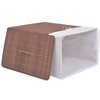vidaXL Bamboo Laundry Bin Rectangular Brown - 3 of 4