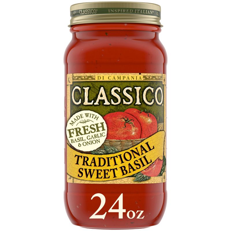 Classico Traditional Sweet Basil Pasta Sauce 24oz, 1 of 12