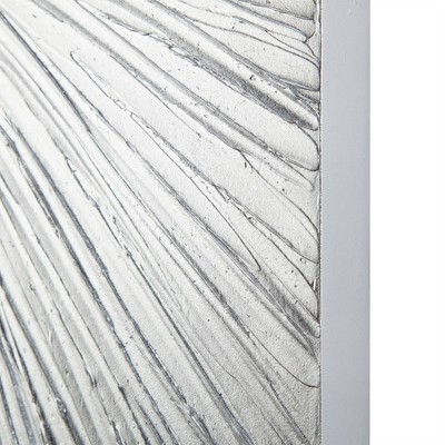 Silver Sunburst Hand Painted Dimensional Resin Wall Art Set