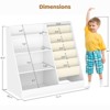 SKONYON 4-Tier Kids Bookshelf and Toy Storage, 5 Layer Fabric Toddler Bookshelf, Kids Toy Storage Organizer, Sling Kids Bookcase - 3 of 4