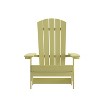 Merrick Lane Set of 4 Poly Resin Folding Adirondack Lounge Chair - All-Weather Indoor/Outdoor Patio Chair - 3 of 4