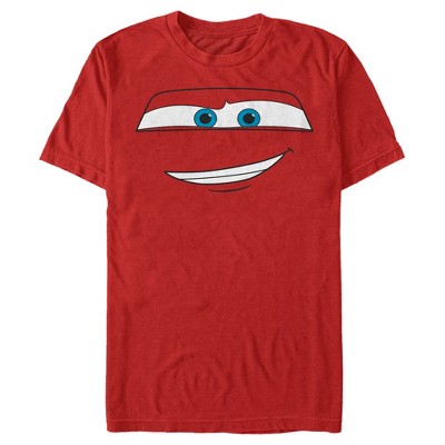Men's Cars Lightning McQueen Big Face T-Shirt