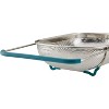 Rachael Ray Tools and Gadgets Over-The-Sink Colander/Strainer, 4.5 Quart, Stainless Steel with Agave Blue Handles - 4 of 4