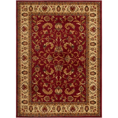 Home Dynamix Royalty Elati Traditional Ornate Damask Area Rug, Red ...