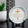Dicksons Marriage Takes Goldtone Cross Cana Rings 6 inch Porcelain Decorative Display Plate Stand - 2 of 4