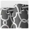 2pk 52"x96" Room Darkening Gates Sateen Woven Curtain Panels Dark Gray - Exclusive Home: Thermal Insulated, 96 Inch - 2 of 4