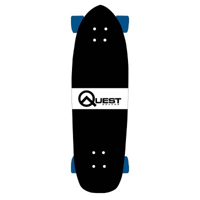 Quest Boards 36" Cruiser Skateboard - Yellow/Red