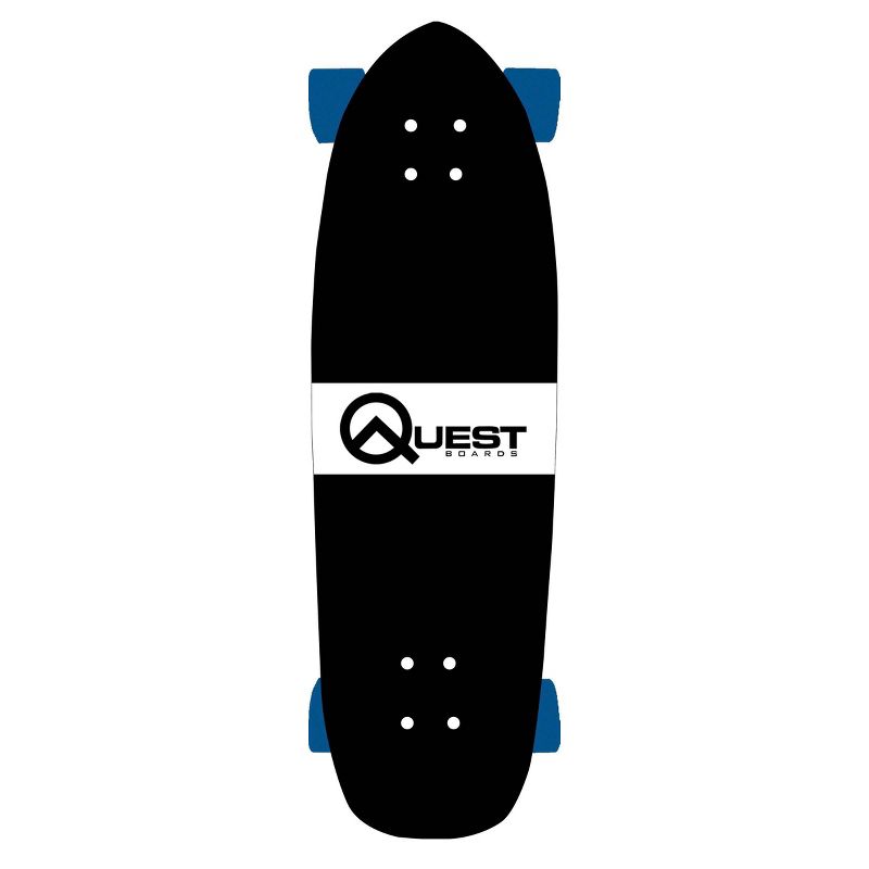 Quest Boards 36&#34; Cruiser Skateboard - Yellow/Red, 1 of 4