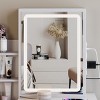 GlasFlength Decorative Wall Mirrors Rectangular Accent Mirror Wall Mirror Decorative Mirror Bathroom Mirror for Room, White, 15.74"*0.6"*20.86" - 2 of 4
