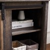 HDZNVF Mid Century Style Entertainment TV Table, Brown - 4 of 4