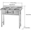 WhizMax Free Standing Stainless-Steel Single Bowl Commercial Restaurant Kitchen Sink - 4 of 4