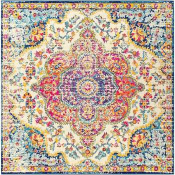 Pesaro Updated Traditional Bright Pink/Saffron Area Rug | Mark & Day