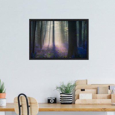 Adrian Popan Velvet Light Black Framed Canvas Print 23'' x 16''
