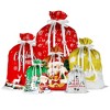 Swtroom Christmas Gift Bags 34Pcs Drawstrings Gift Bag Christmas Bags For Gifts Xmas Presents Wrapping Bags - 3 of 4