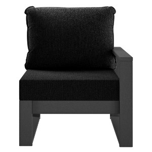 WestinTrends Montara Outdoor Patio HDPE Right Arm Facing Sectional Corner Chair with Patio Cushions - 1 of 4