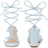 Perphy Women's Woven Braided Slingback Lace Up Chunky Heel Sandals - 2 of 4