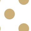 Dotty White and Gold Wallpaper - image 4 of 4