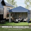 10'X10' Pop Up Canopy Tent with 3 Sidewalls, Beach Tent with One Push Setup, Outdoor Sun Shade for Parties, Camping, UPF 50+ All Weather Waterproof - 4 of 4