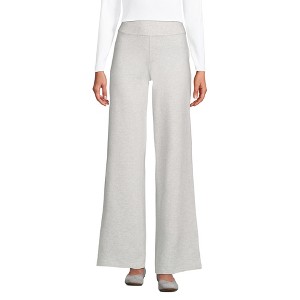 Lands' End Women's Starfish High Rise Wide Leg Pants - 1 of 3
