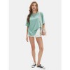 EXLURA Womens Summer Oversized T Shirts Crewneck Loose Workout Short Sleeve Blouse Tops 2025 Y2K Casual Athletic Basic Tee - 4 of 4