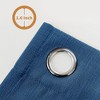 Awesome Home  Linen Blend Privacy and Light Filtering Texture Grommet Pair(2 Panels) - 3 of 4