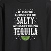 Men's - Instant Message - Be Salty Bring Tequila Long Sleeve Graphic T-Shirt - 2 of 4