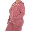 White Mark Plus Size Burnout Jogger Set - 4 of 4