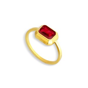 EVRY JEWELS WATERPROOF Gold or Silver Plated Diana Ring - 1 of 4