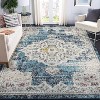 Vintage Area Rug Soft Plush Carpet Non-Shedding Traditional Floral Medallion Rug Low Pile Oriental Accent Floor Cover for Bedroom - 3 of 4