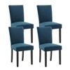 Armless Fabric Dining Chairs with Wood Legs & Nailhead Trim,Dining Chairs Set of 2,  for Small Spaces, Apartments & Kitchen - 2 of 4