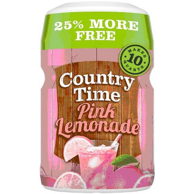 Country Time Pink Lemonade Naturally Flavored Powdered Drink Mix, 19 oz. Canister (Pack of 3)