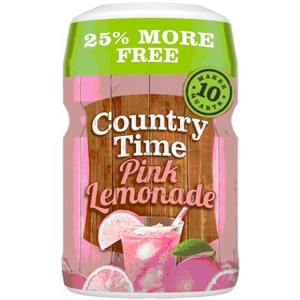Country Time Pink Lemonade Naturally Flavored Powdered Drink Mix, 19 oz. Canister (Pack of 4) - 1 of 1