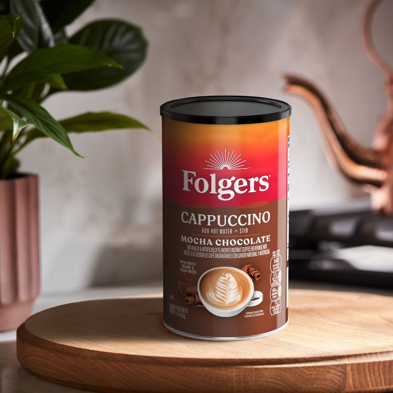 Folgers Light Roast Cappuccino Mocha Can - 16oz, 3 of 7