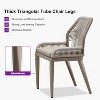 PURPLE LEAF Dining Set Patio Metal Table and Wicker Rattan Chairs for Outside Porch Garden Kitchen Modern Outdoor Furniture Sets - 4 of 4
