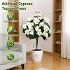 Acekoo Artificial Begonias Bush with Ground Spike, UV Resistant Greenery Shrubs for Outdoor & Indoor, Front Porch, Garden - 2 of 4