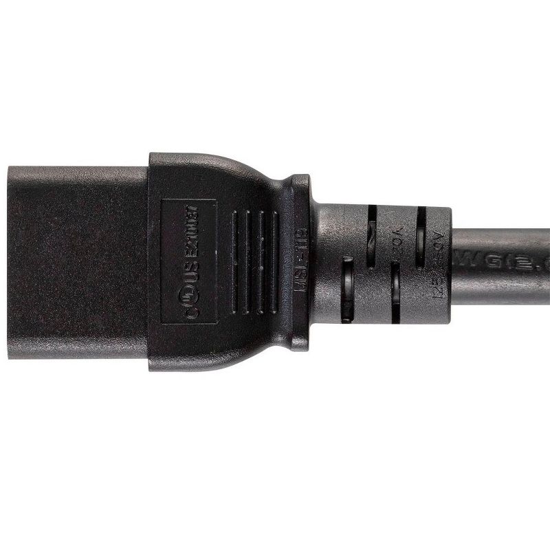 Monoprice Heavy Duty Extension Cord - 6 Feet - Black | NEMA 6-20P to IEC 60320 C19, For Computers, Servers, and Monitors to a PDU or UPS in a Data, 4 of 7