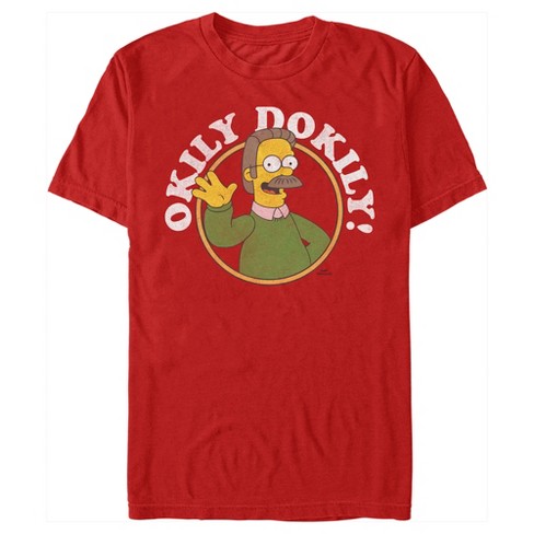 Vergelding Samenhangend Versterker Men's The Simpsons Ned Flanders Okily Dokily T-shirt : Target
