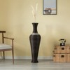 Uniquewise Brown Tall Decorative Floor Vase, Modern Unique Vase, 40 Inch Tall Vase, Freestanding PVC Floor Vase For Living Room or Hallway - 3 of 4